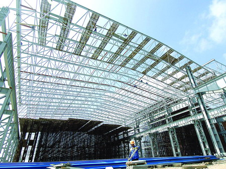 庆阳船厂网架工程