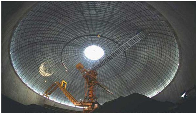 庆阳发电厂干煤棚网架